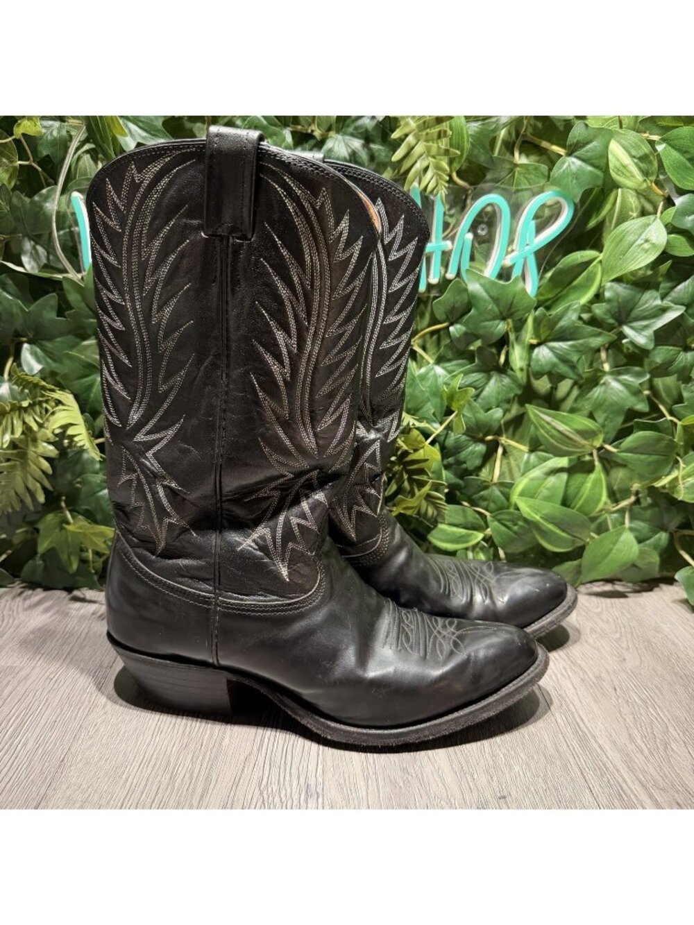 Nocona Vintage Pointed Toe Western Cowboy Boots Mens 9.5 E